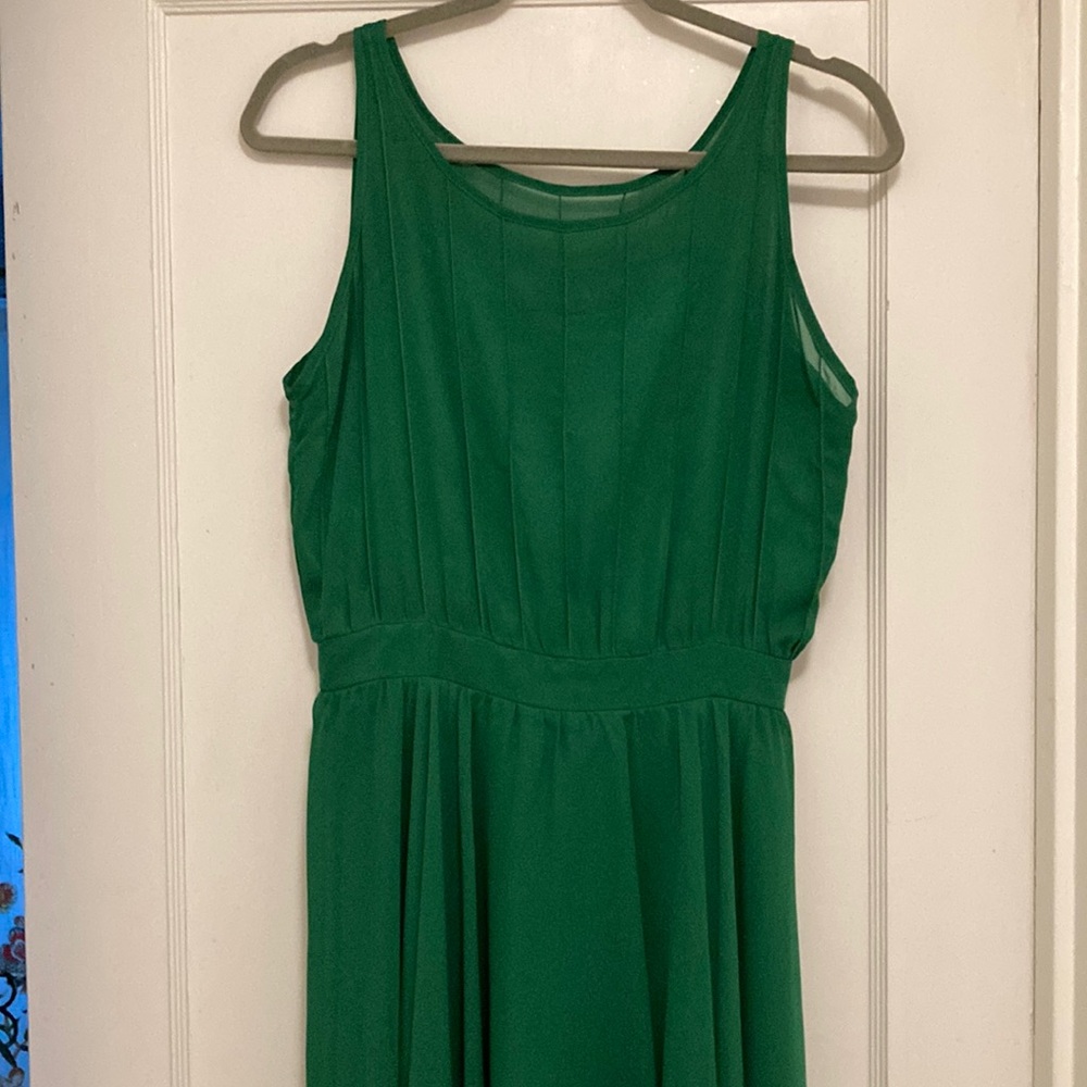 Vibrant green cocktail dress